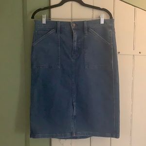 JCrew Factory Denim skirt with stretch